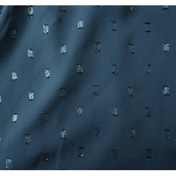 Old Navy Navy Blue Cold-Shoulder Blouse with Ruffle Detail Womens Size L - Picture 5 of 8